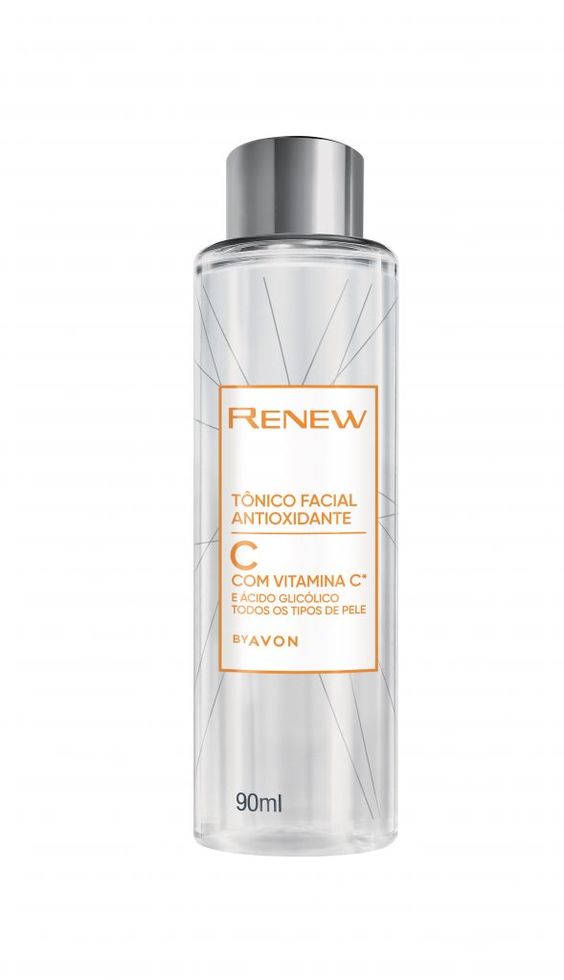 Renew Tônico Antioxidante Facial Com Vitamina C E Ácido Glicólico