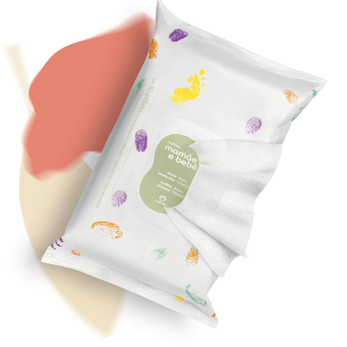 Lenços Umedecidos com Fragrância Mamãe e Bebê