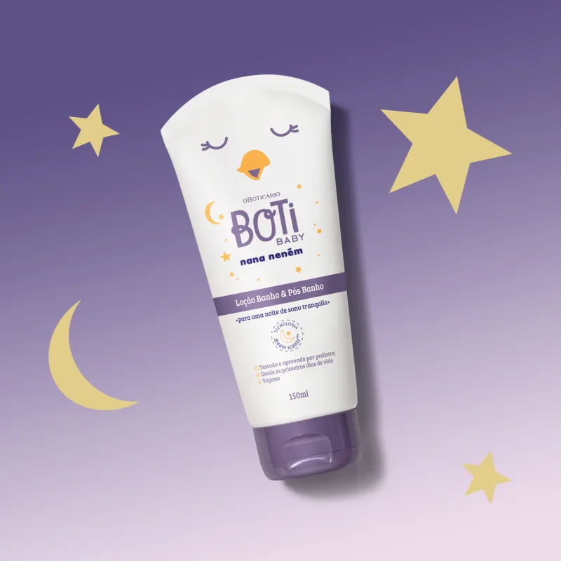 Loção Banho e Pós-Banho Boti Baby Nana Neném 150g