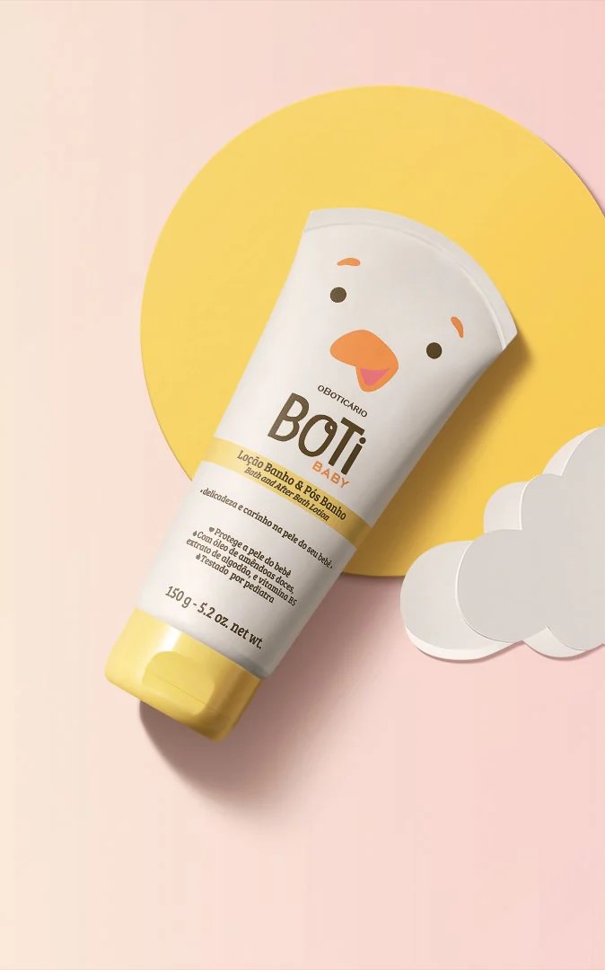 Loção Hidratante de Banho e Pós Banho Boti Baby, 150g
