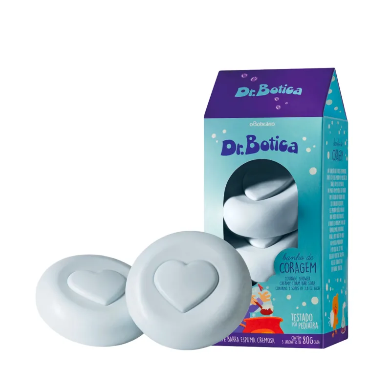 Sabonete em Barra Dr.Botica Banho de Coragem 3x80g