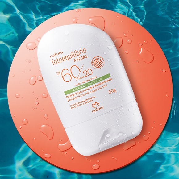 rotetor Facial Gel Creme FPS 60 FPUVA 20 Fotoequilíbrio