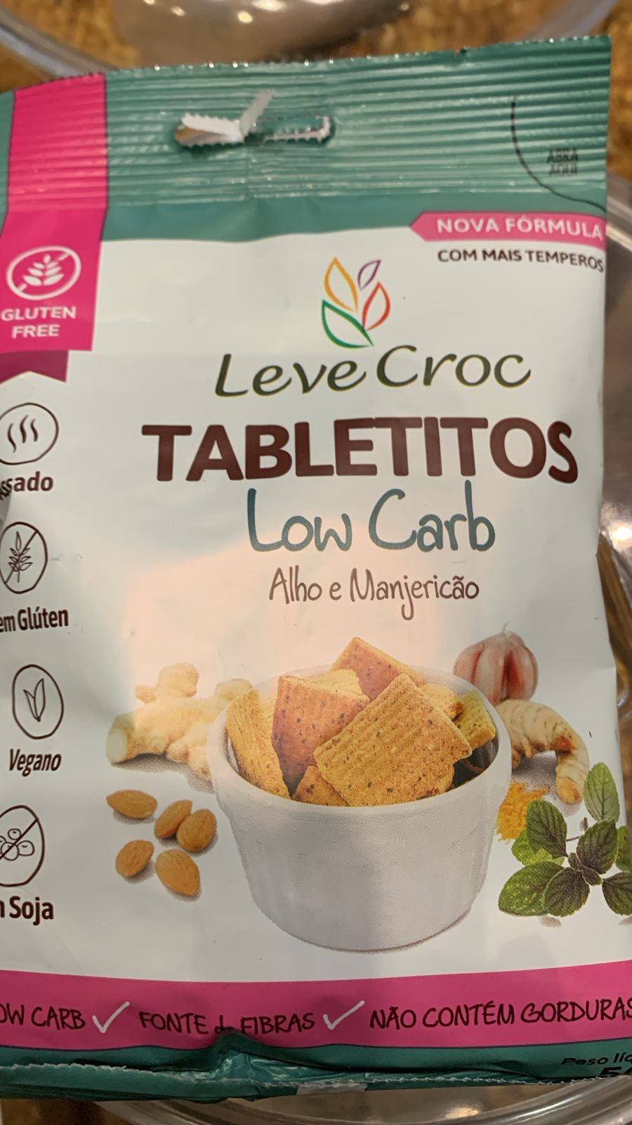 TABLETITLOS LOW CARB ALHO E MANJERICAO