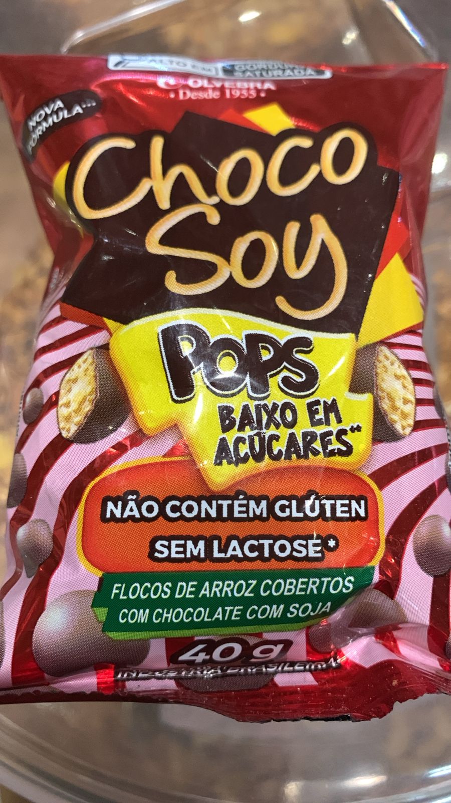 FLOCOS DE ARROZ COM CHOCOLATE CHOCOSOY 40g