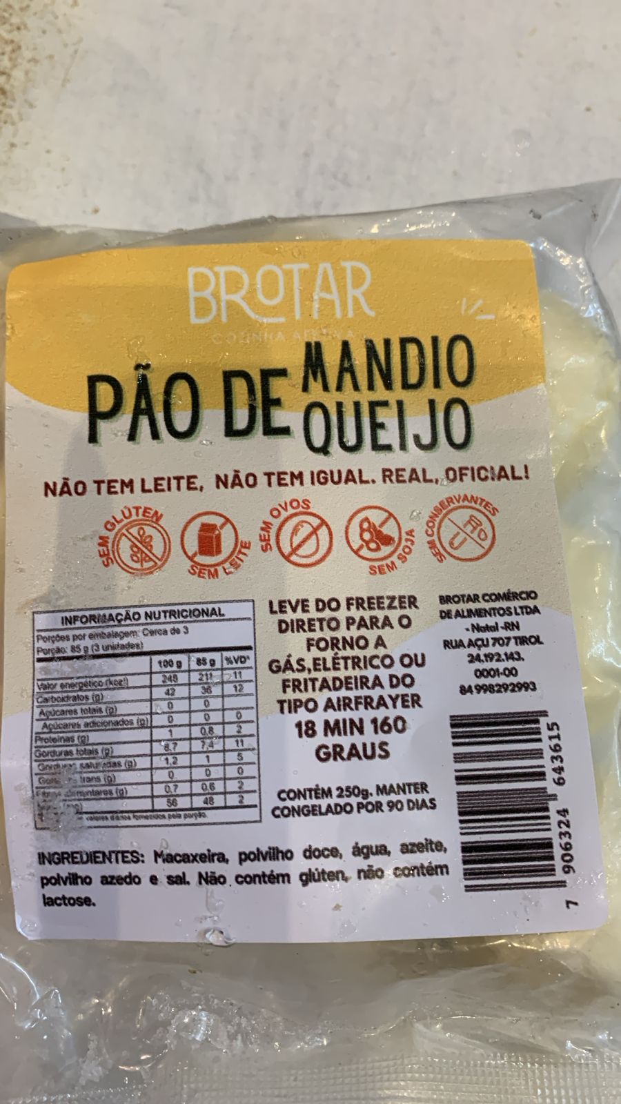 PAOZINHO DE MANDIOQUEIJO 250g