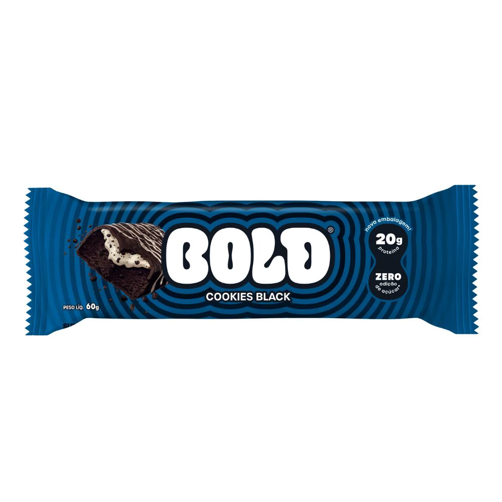 BARRA PROTEICA COOKIES BLACK BOLD 60G