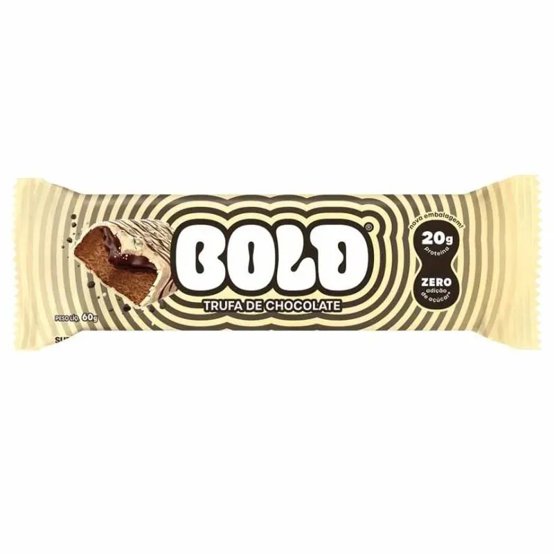 BARRA  PROTEICA TRUFA DE CHOCOLATE BOLD 60G