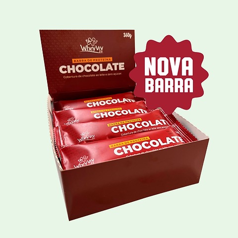 BARRINHA DE PROTEINA WHEYVIV CHOCOLATE