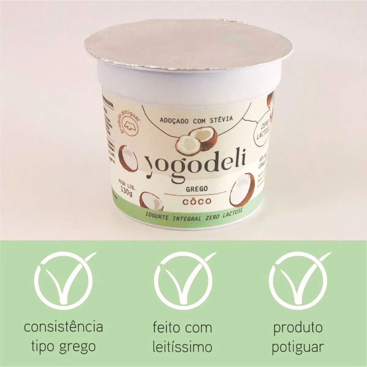 IOGURTE GREGO COCO YOGODELI 130G