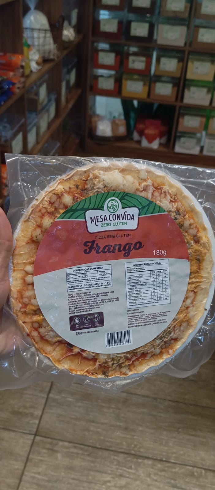 PIZZA FRANGO ZERO GLÚTEN 180G