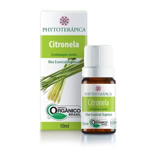 ÓLEO ESSENCIAL CITRONELA (ORGÂNICO) 10ML PHYTOTERÁPICA