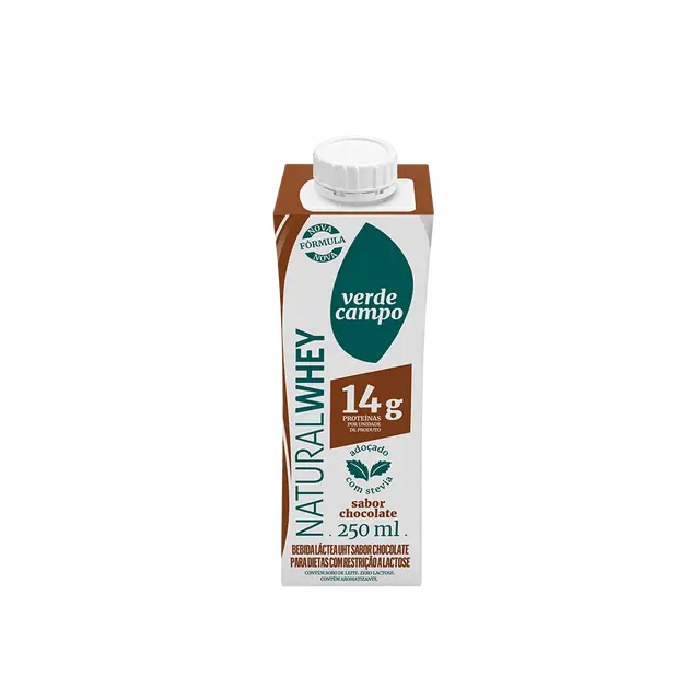 SHAKE NATURAL WHEY CHOCOLATE  14G DE PROTEÍNA  VERDE CAMPO