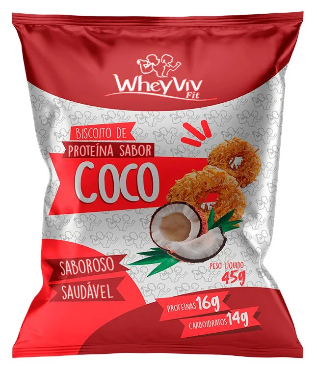 BISCOITO WHEYVIV SABOR COCO 45G