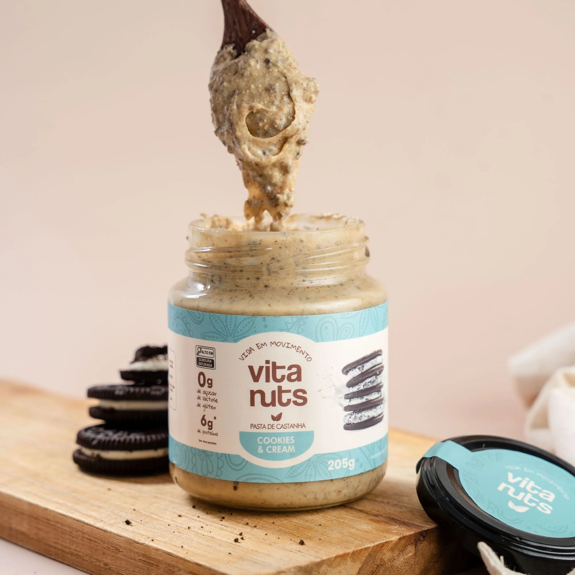 PASTA DE CASTANHA SABOR COOKIES VITANUTS 205G