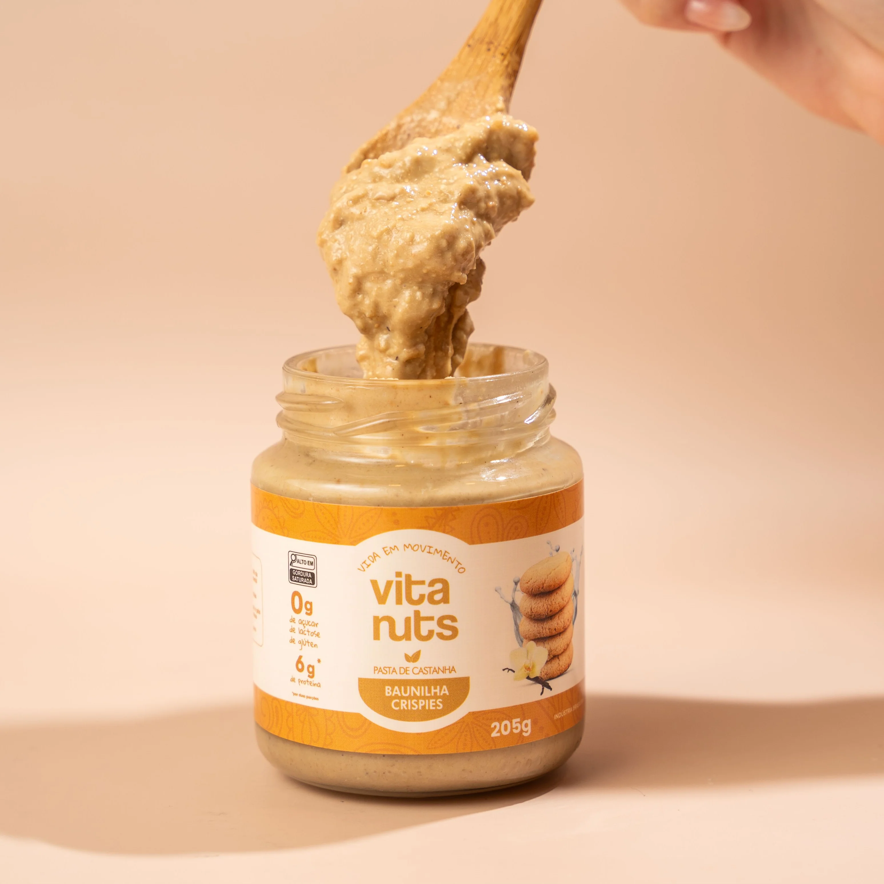 PASTA DE CASTANHA SABOR BAULINHA CRISPIES VITANUTS 205G