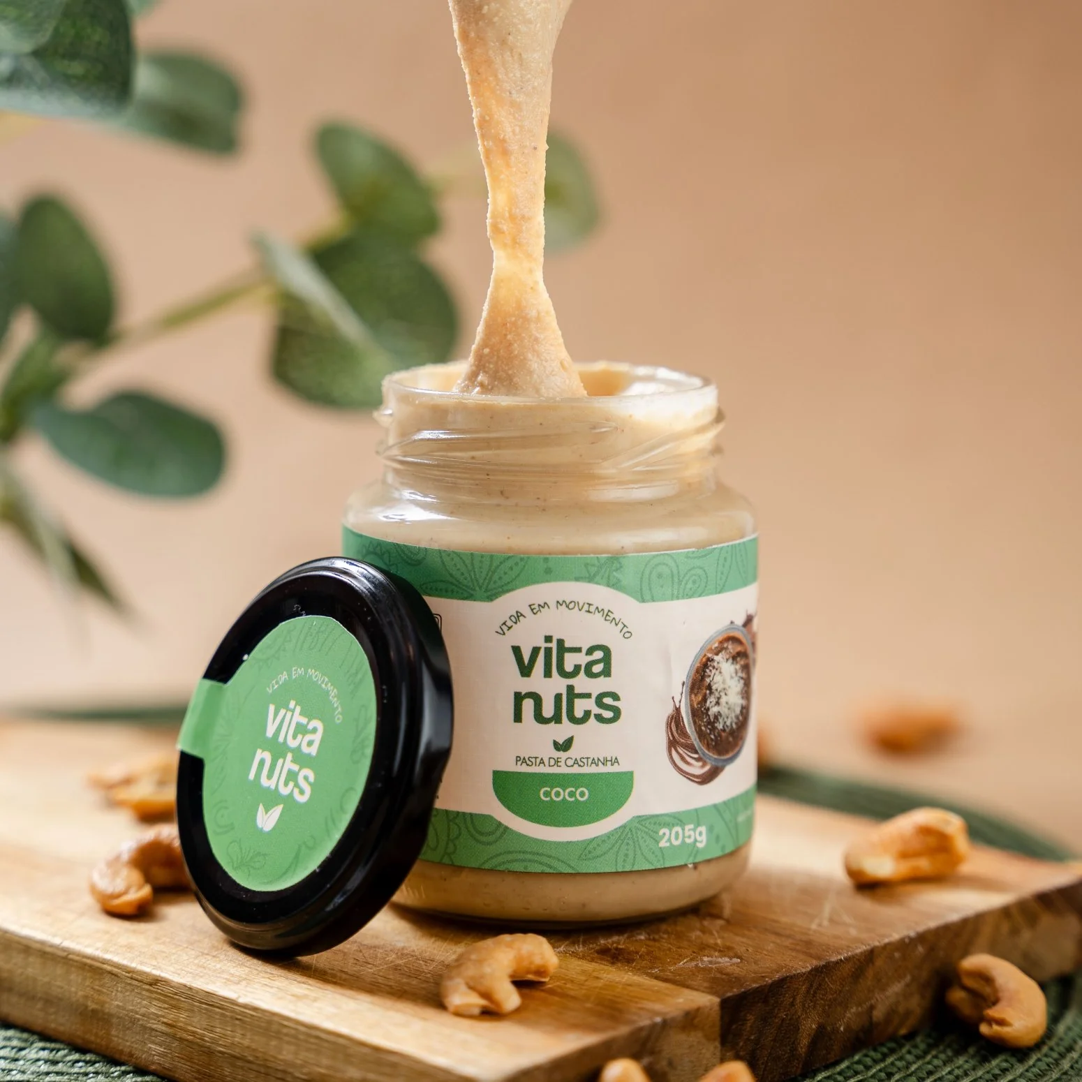 PASTA DE CASTANHA SABOR COCO VITANUTS 205G