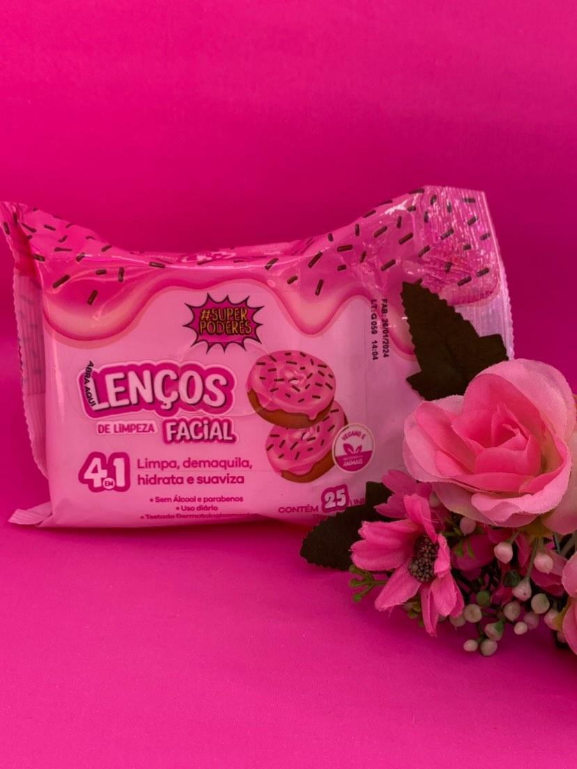 Lenço demaquilante 4 em 1 super poderes