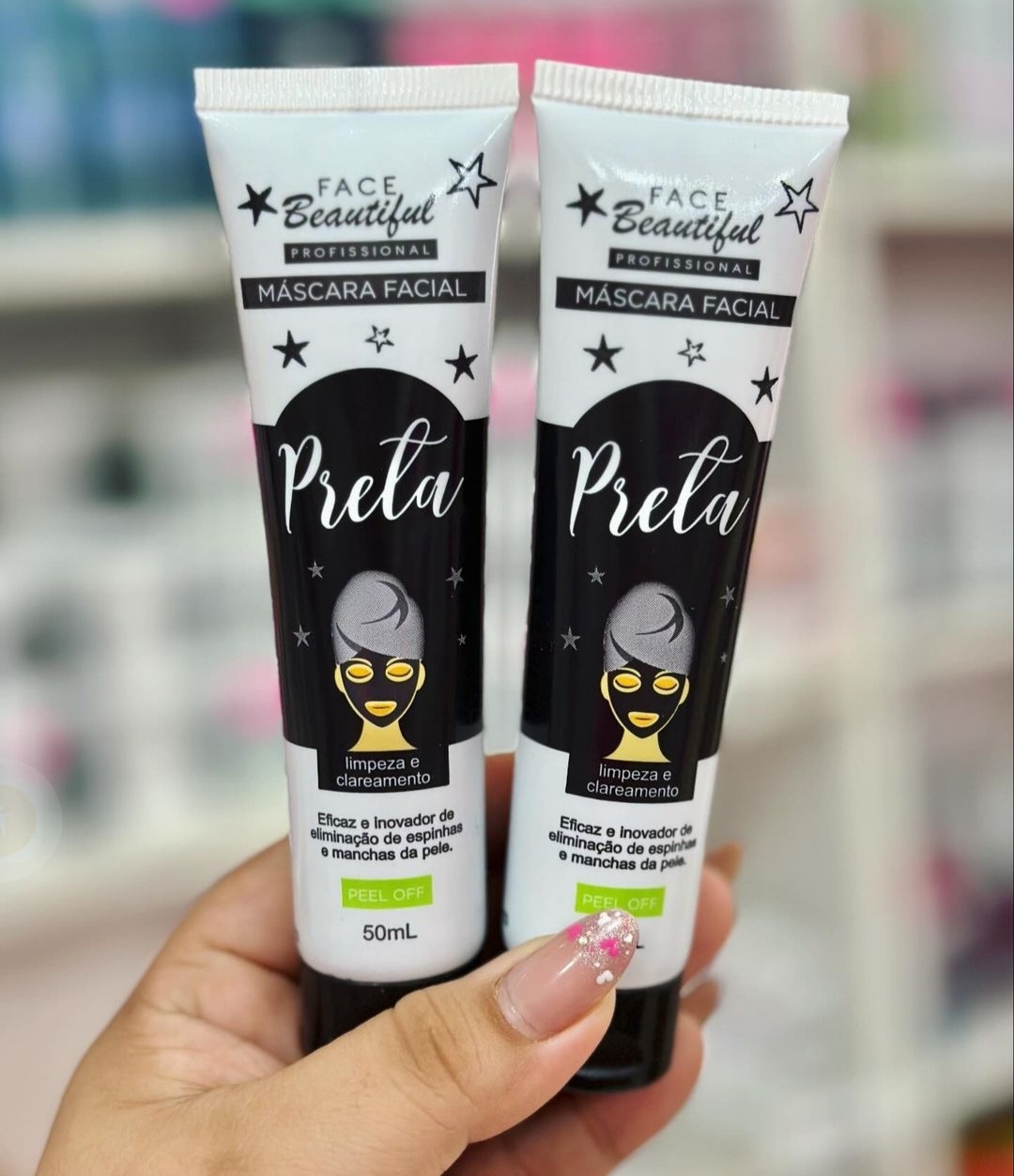 Mascara Facial preta face Beautiful