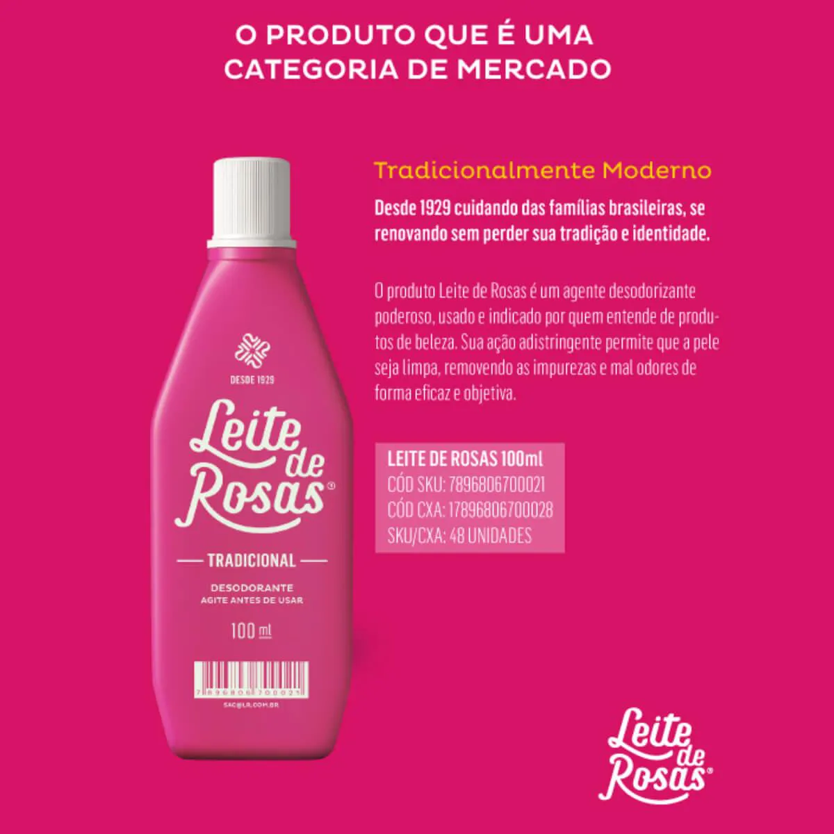 Leite de Rosas 100 ml