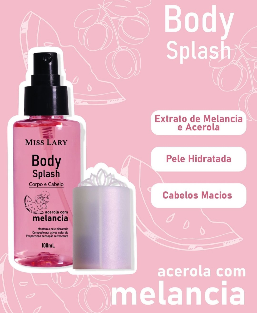 Body Splash Melancia Miss Lary