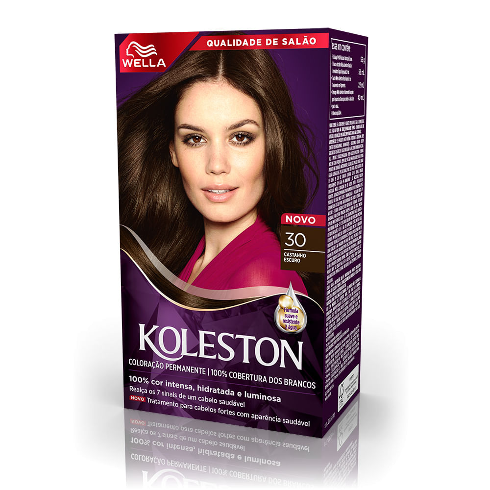Tinta de cabelo Koleston Castanho escuro