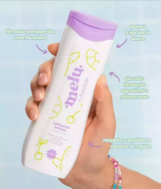 Sabonete íntimo Melu Ruby Rose Fresh Lilac