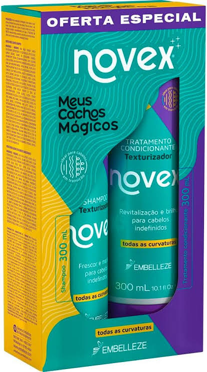 Kit Shampoo e condicionador Novex Meus cachos mágicos