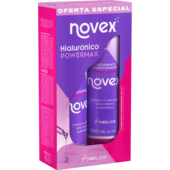 Kit Shampoo e condicionador Novex Hialurônico