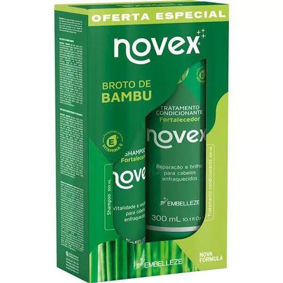 Kit Shampoo e condicionador Novex Broto de Bambu
