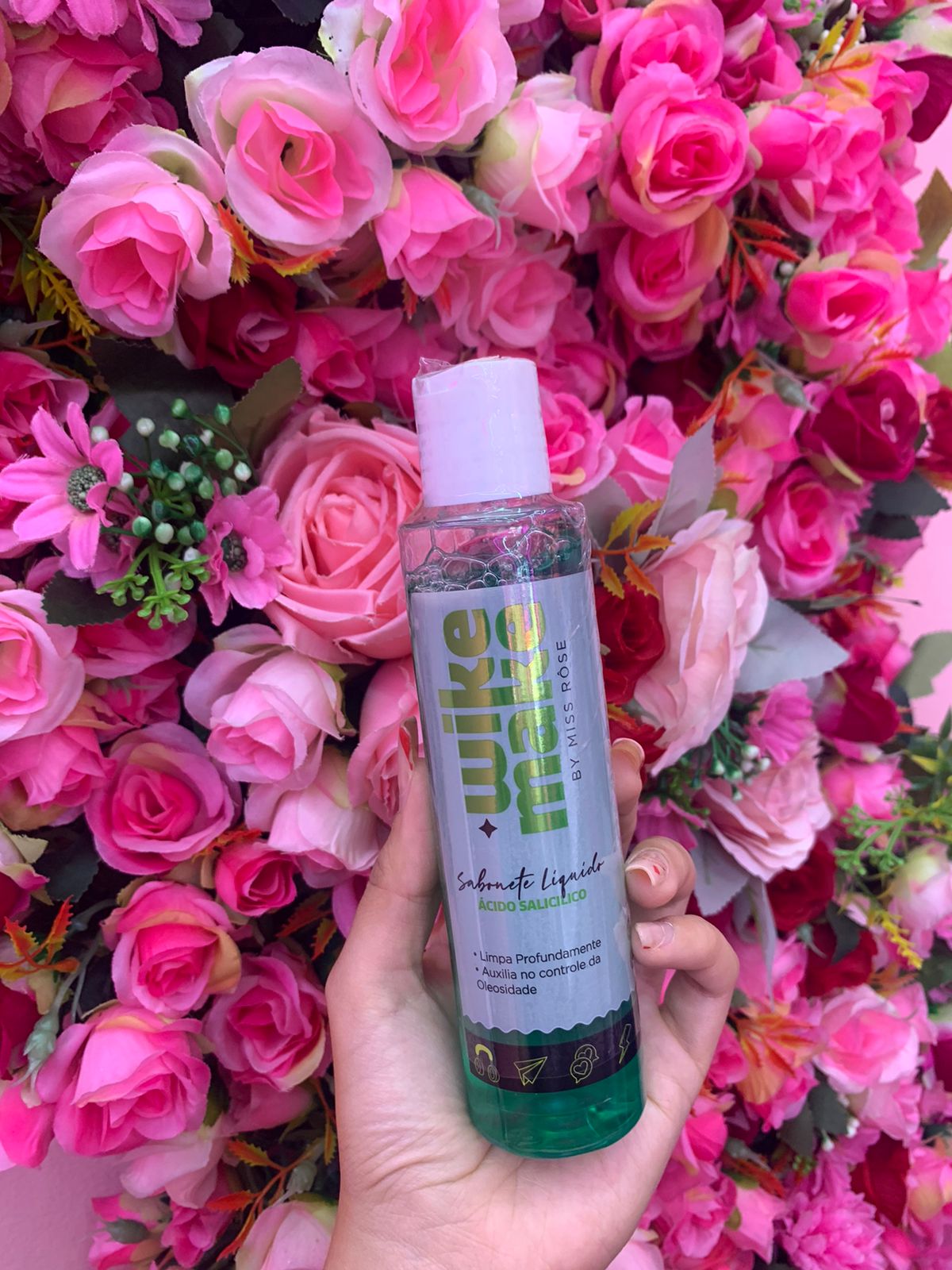 Sabonete líquido Miss Rosê wike make