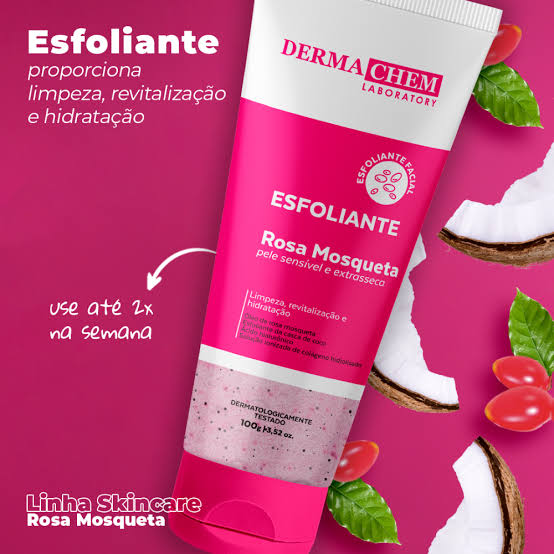 Esfoliante Facial Rosa Mosqueta DermaChem
