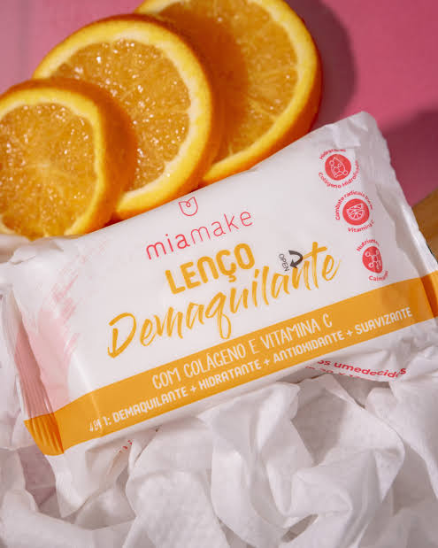 Lenço demaquilante vitamina c miamake