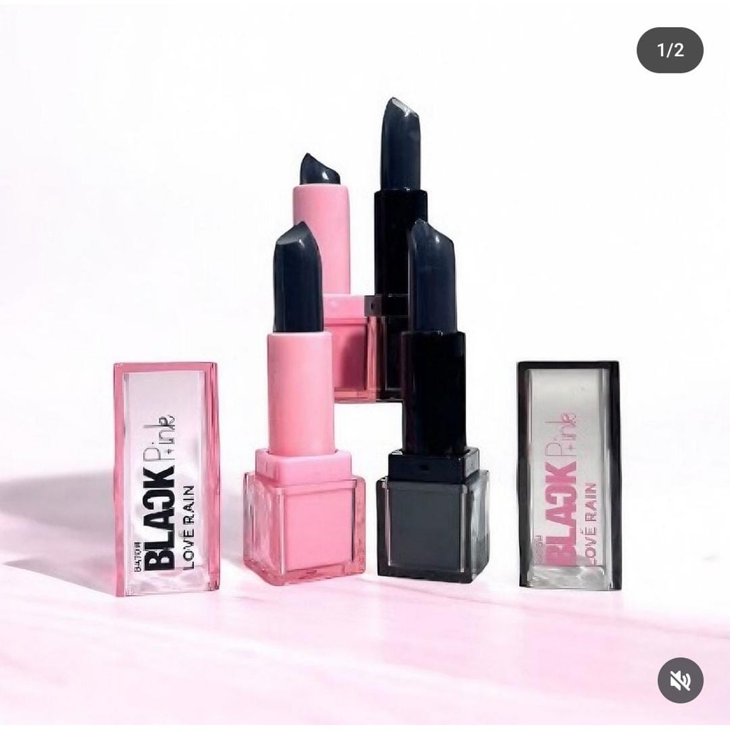 Batom Black Pink Love Rain