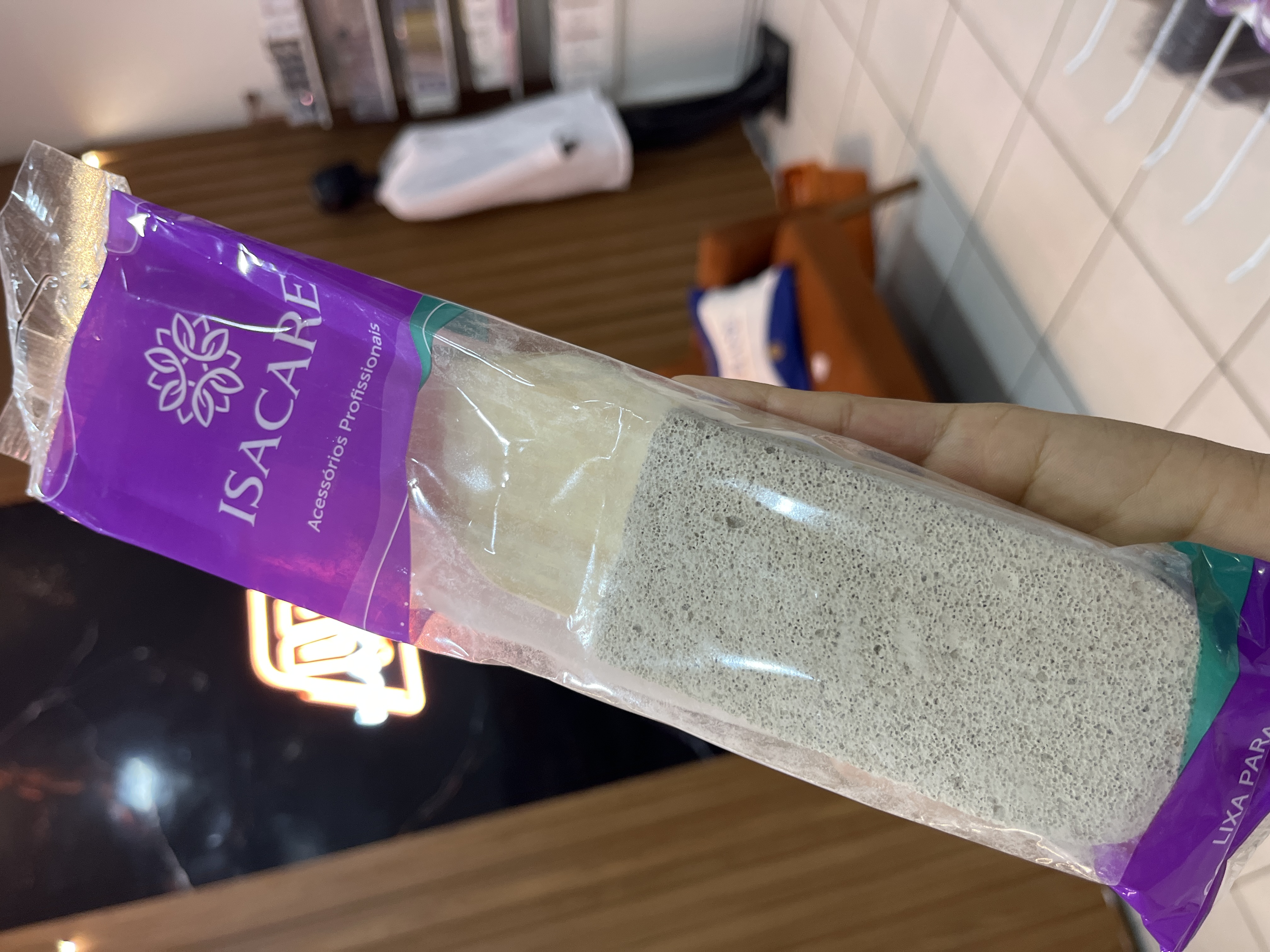 Lixa para pés c/pedra pomes