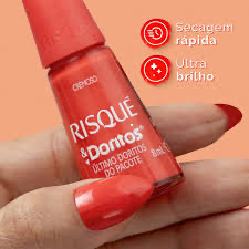 Esmalte último Doritos do pacote 8ml risque e doritos
