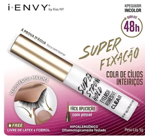Cola De Cílios Super Fixação 48h Incolor First Kiss