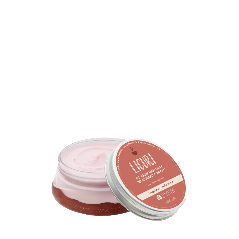 Gel Creme Hidratante Desodorante Corporal Licuri 200ml