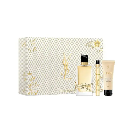 Kit Libre YSL Eau de Parfum 90ml + Travel Spray 10ml + loção corporal 50ml