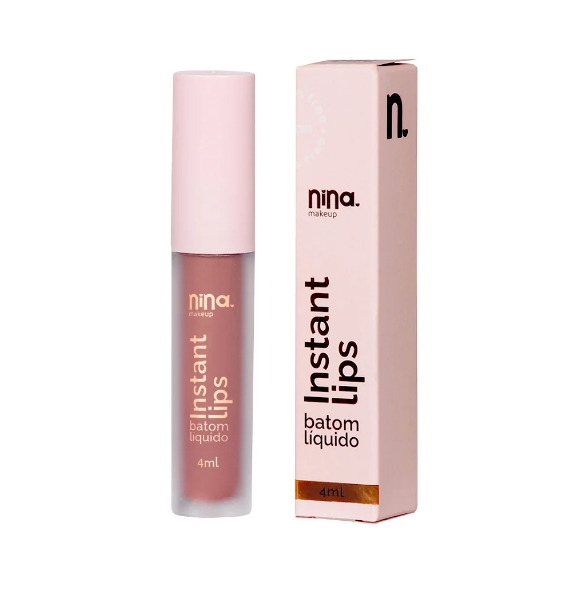Batom Líquido Instant Lips Magia - Nina Makeup