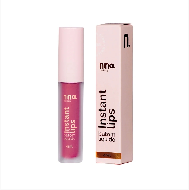 Batom Líquido Instant Lips Infinito - Nina Makeup