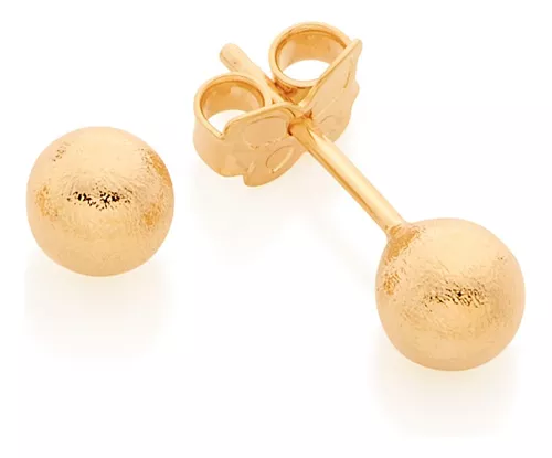 BRINCO ROMMANEL BOLA DOURADA (338)
