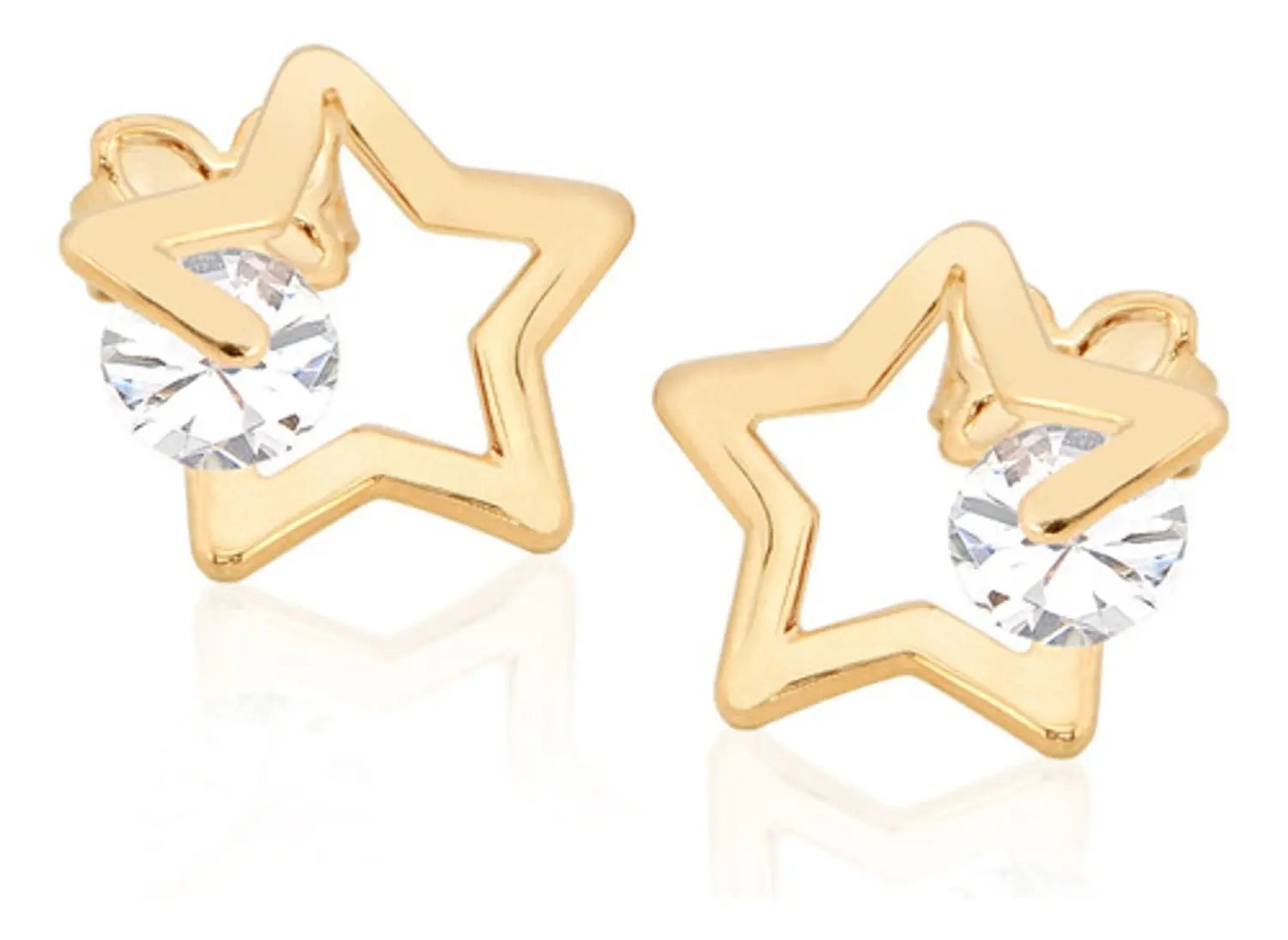 BRINCO ROMMANEL ESTRELA COM PEDRA (329)