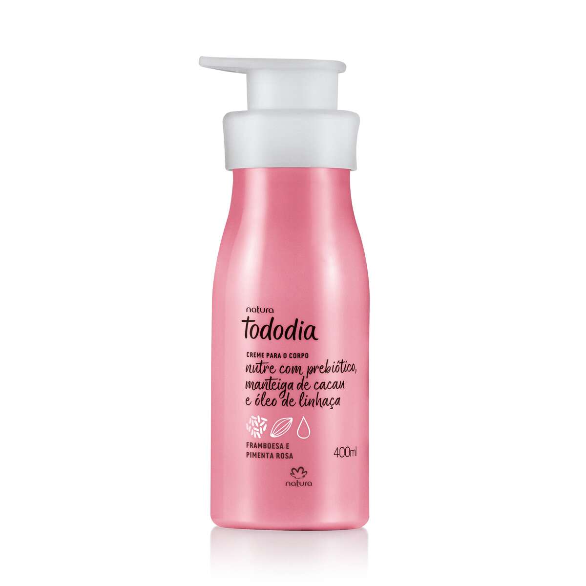 CREME PARA O CORPO TODODIA NATURA FRAMBOESA E PIMENTA ROSA (307)