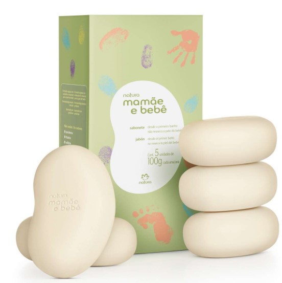 SABONETE EM BARRA NATURA MAMAE E BEBE 100G