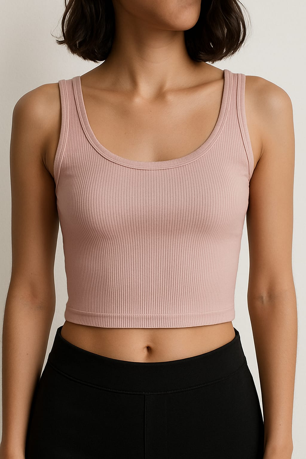 Camiseta canelada slim