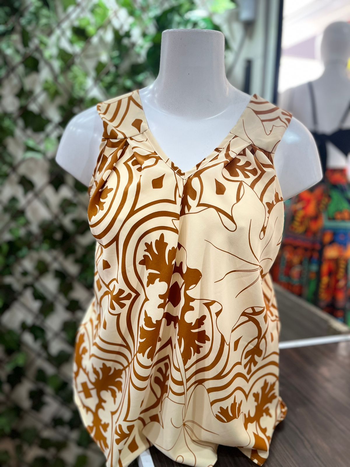 Regata estampada plus size