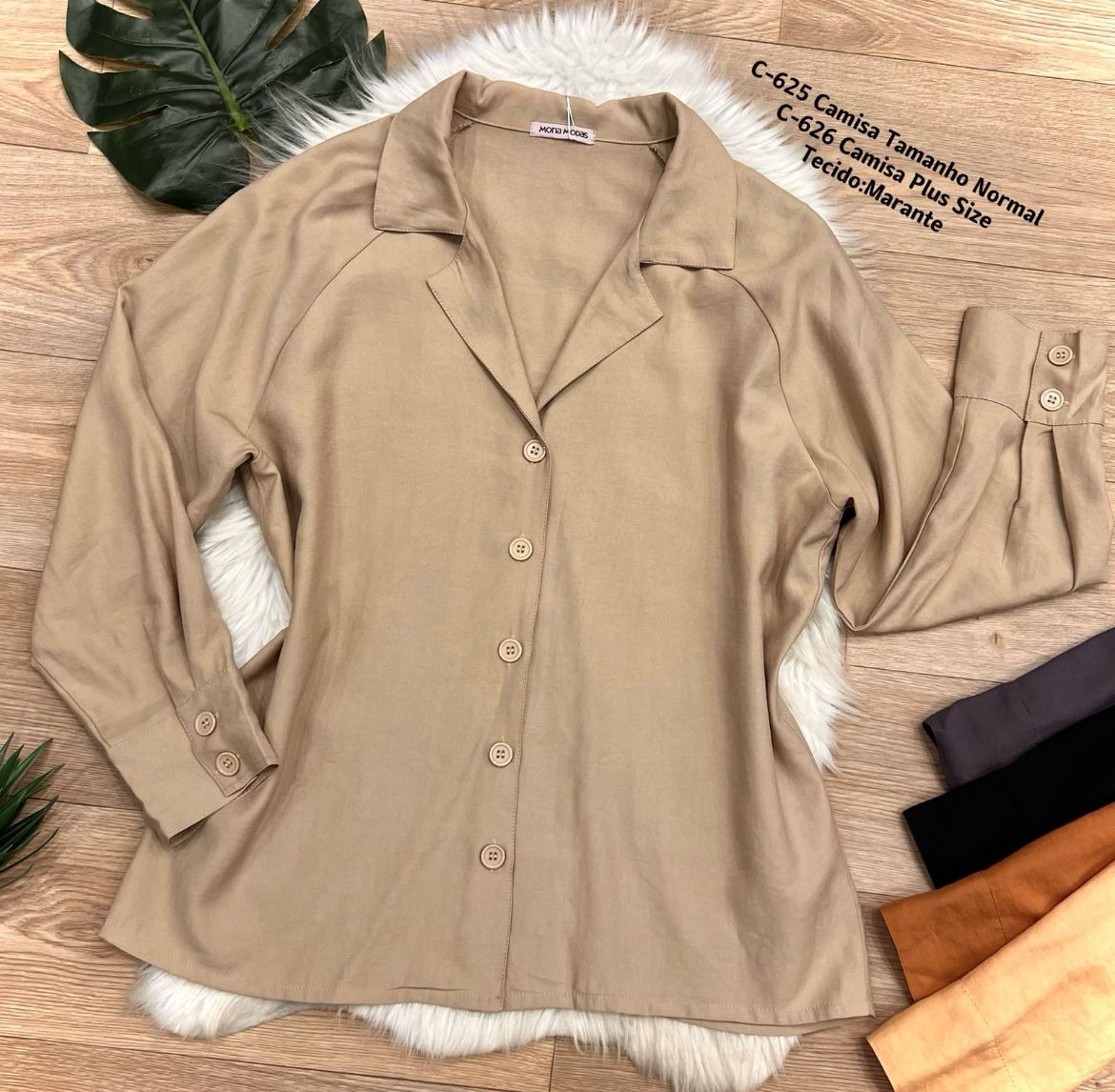 Camisa botões Marrante