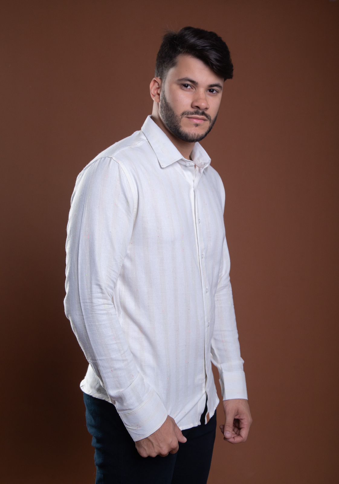 Manga longa linho