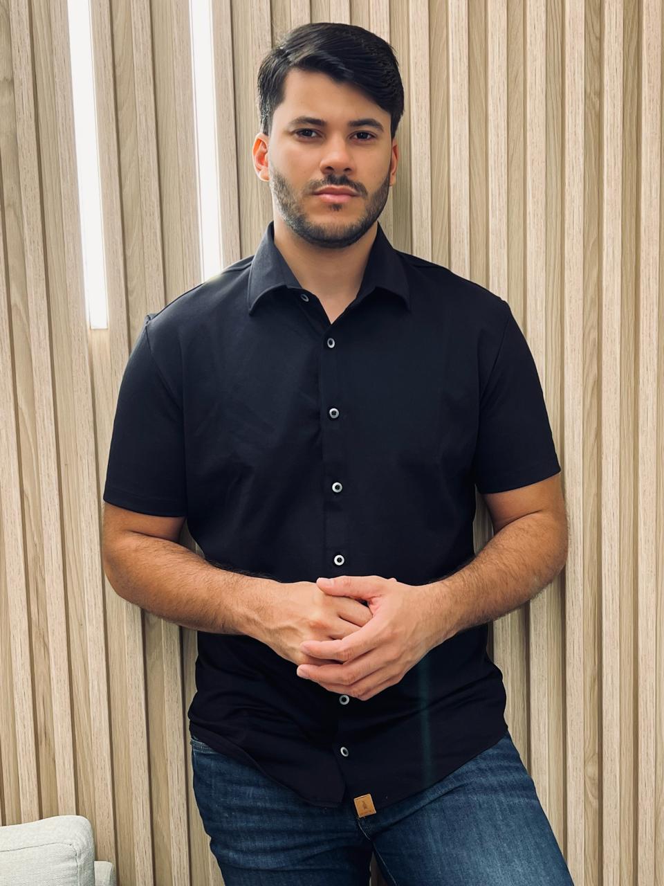 Camisa botão moletinho
