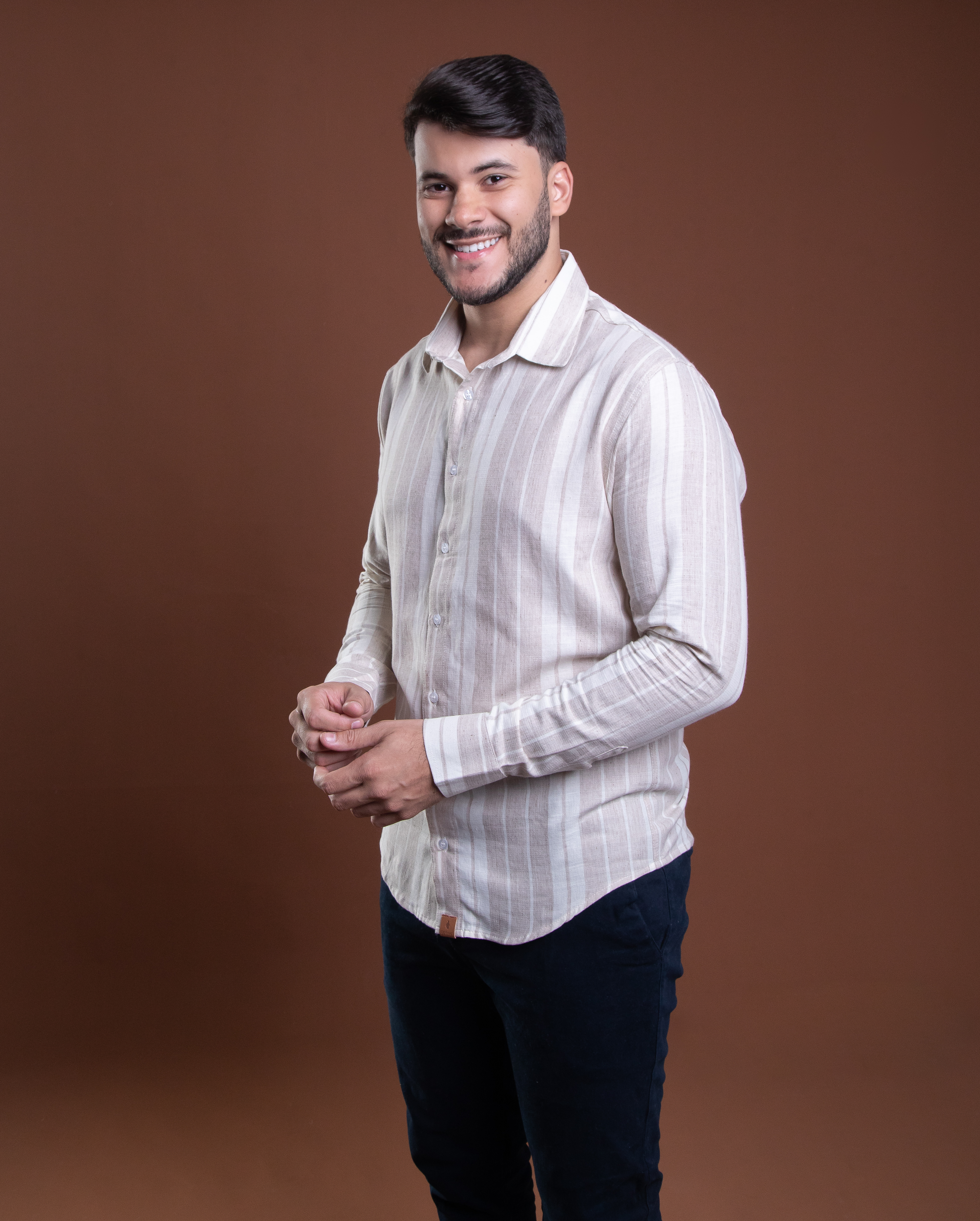 Manga longa Linho